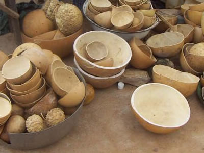 Calebasses - Marché de Tchamba Sokodé Togo